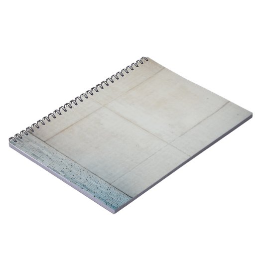 Weiße Wandfliesen Notizblock (Linke Seite)