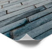 Weiße Wandfliesen Poster (Ecke)