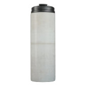 Weiße Wandfliesen Thermosbecher (Vorderseite)