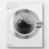 Weiße Waschmaschine Fotoplatte (Vorderseite)