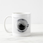Weiße Waschmaschine Kaffeetasse (Links)