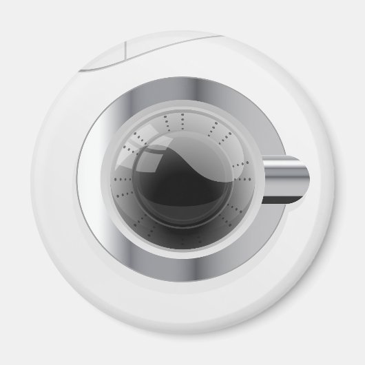 Weiße Waschmaschine Magnet (Vorne)