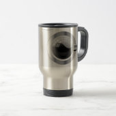 Weiße Waschmaschine Reisebecher (VorderseiteRechts)