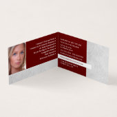 Weiße Wash Paint, Maler & Dekorator Foto Visitenkarten (Innenseite)