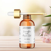 Weiße Wasserdichte Kosmetiktropfen Flasche Etiketten