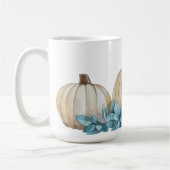 WEISSE WASSERFALLPUMPKINS UND BLUE BLUMEN KAFFEETASSE (Links)