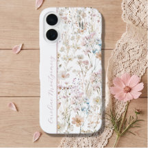 Weiße Wasserfarbe-Floral-Personalisierung