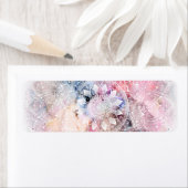 Weiße Wasserfarbe Mandala Design (Insitu)