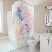 Weiße Wasserfarbe Mandala Design Duschvorhang (Beispiel)