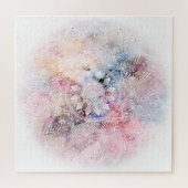 Weiße Wasserfarbe Mandala Design Puzzle (Horizontal)