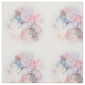 Weiße Wasserfarbe Mandala Design Stoff (Muster)