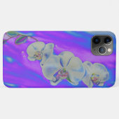 Weiße Wasserfarbe Orchidee lila blaue Brise Case-Mate iPhone Hülle (Rückseite (Horizontal))