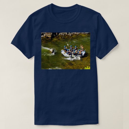 Weiße Wassergymnastik lang T-Shirt (Design vorne)
