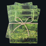 Weiße Wasserlilien von Claude Monet, Vintage Kunst Geschenkpapier Set<br><div class="desc">Die weißen Wasserlilien (1899) von Claude Monet sind ein Vintager Impressionist, der sich mit einem Blumengemälde auskennt. Es ist eine von vielen Variationen der Wasserlilien und japanischen Fußgängergemälde, die Monet in seinem Blumengarten im Frühjahr in Giverny, Frankreich, gemalt hat. Eine Fußgängerbrücke über einen Teich in grünen Tönen. Über den Künstler:...</div>
