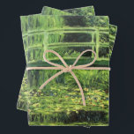 Weiße Wasserlilien von Claude Monet, Vintage Kunst Geschenkpapier Set<br><div class="desc">Die weißen Wasserlilien (1899) von Claude Monet sind ein Vintager Impressionist, der sich mit einem Blumengemälde auskennt. Es ist eine von vielen Variationen der Wasserlilien und japanischen Fußgängergemälde, die Monet in seinem Blumengarten im Frühjahr in Giverny, Frankreich, gemalt hat. Eine Fußgängerbrücke über einen Teich in grünen Tönen. Über den Künstler:...</div>