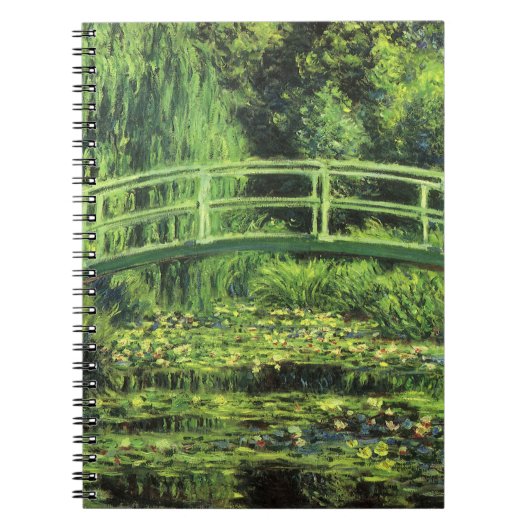 Weiße Wasserlilien von Claude Monet, Vintage Kunst Notizblock (Vorderseite)