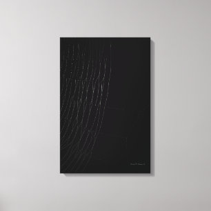 Weiße Webart mit schwarzem Leinwanddruck