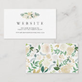 Weiße Website Rosewatercolor-| Visitenkarte (Vorne/Hinten)