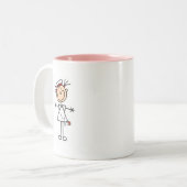 Weiße weibliche Geschenke der Zweifarbige Tasse (Vorderseite Links)