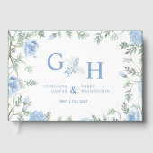 Weiße weiche Soft Paste Blumen Blühende Blumenzehe Gästebuch (Vorderseite)