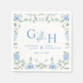 Weiße weiche Soft Paste Blumen Blühende Blumenzehe Serviette (Vorderseite)