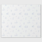 Weiße, weiche und verblasste Waldflächen Geschenkpapier (Flach)