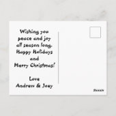 weiße Weihnachten Postkarte (Rückseite)