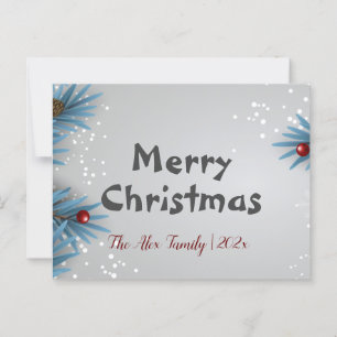 weiße Weihnachten Postkarte