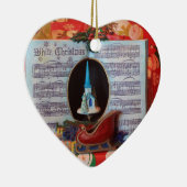 Weiße Weihnachten und Weihnachten Keramik Ornament (Rechts)