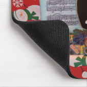 Weiße Weihnachten und Weihnachten Mousepad (Ecke)