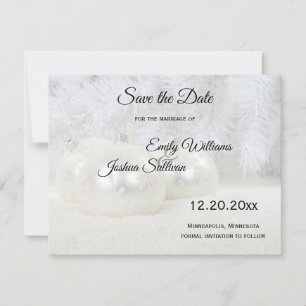Weiße Weihnachten Winterhochzeit Save The Date