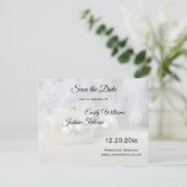Weiße Weihnachten Winterhochzeit Save The Date (Stehend Vorderseite)