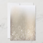 Weiße Weihnachtsbälle, Snowflakes Company Party Einladung (Rückseite)