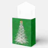 weiße Weihnachtsbaum mit Vogel und Glocken Geschenkschachtel (Geöffnet)