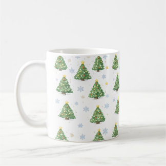 Weiße Weihnachtsbaum-Tasse Kaffeetasse