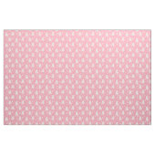Weiße Weihnachtsbaume Schneeflocke Rosa Weiß Stoff (Fat Quarter (45,7 x 55,9 cm))