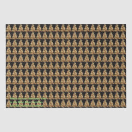 Weiße Weihnachtsbaume Seidenpapier