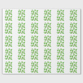 Weiße Weihnachtsbaumen Geschenkpapier (Flach)