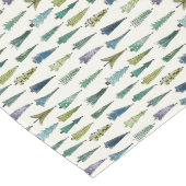 Weiße Weihnachtsbaumen Großer Tischläufer (Ecke)