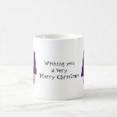 Weiße Weihnachtsbaumen Kaffeetasse (Mittel)