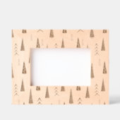 Weiße Weihnachtsbaummuster Geätzte Rahmen (Vorderseite)