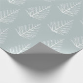 Weiße Weihnachtsbaummuster Geschenkpapier (Ecke)
