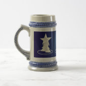 weiße Weihnachtsfeier Bierglas (Links)