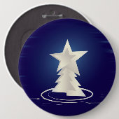 weiße Weihnachtsfeier Button (Vorne & Hinten)
