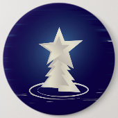 weiße Weihnachtsfeier Button (Vorderseite)