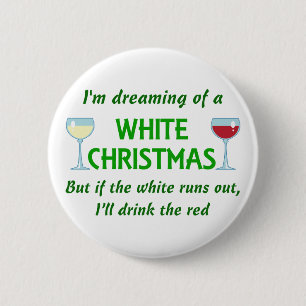weiße Weihnachtsfeier Button