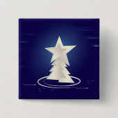 weiße Weihnachtsfeier Button (Vorderseite)