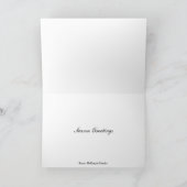 weiße Weihnachtsfeier Feiertagskarte (Innenseite)