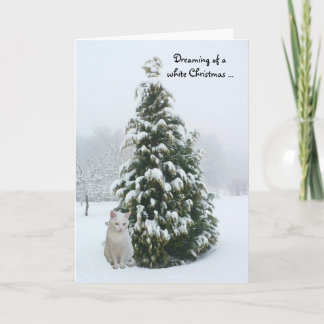 weiße Weihnachtsfeier Feiertagskarte