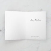 weiße Weihnachtsfeier Feiertagskarte (Innenseite)